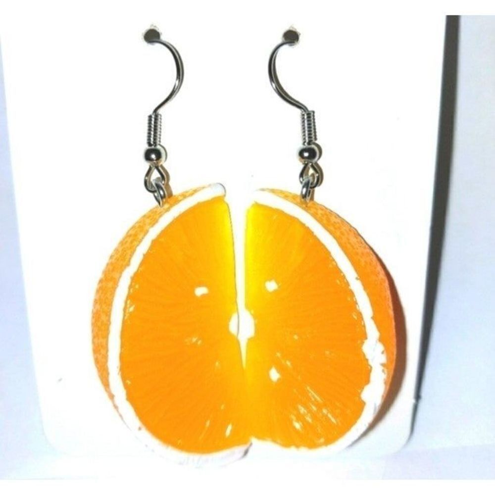 Gorgeous orange slices earrings